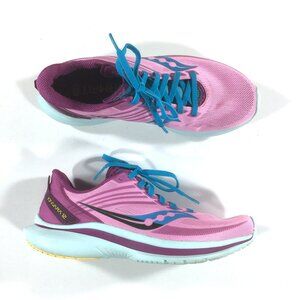 Saucony Kinvara 12 Running Shoes Womens Size 9 Pink Blue S10619-26